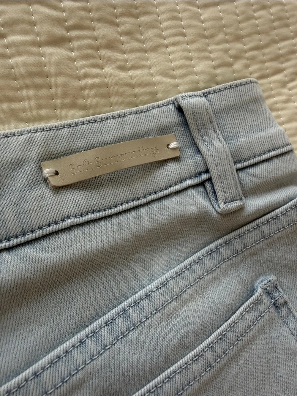 Soft Surroundings Light Blue Denim Shorts